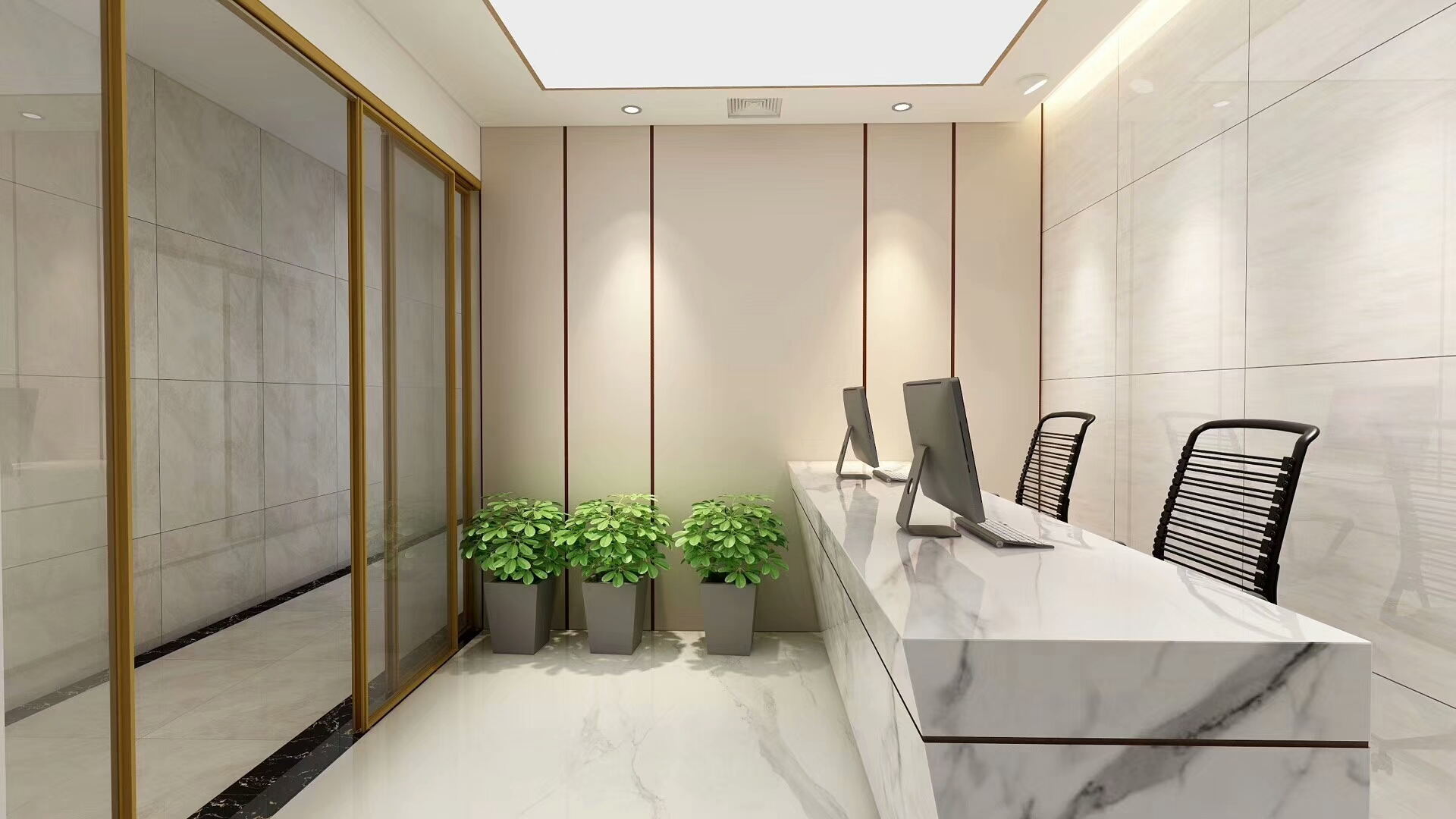 辦公室前臺(tái)裝修應(yīng)使用哪種材質(zhì)材料？