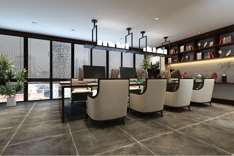 新中式辦公樓裝修設(shè)計(jì)，環(huán)境好工作就是任性!