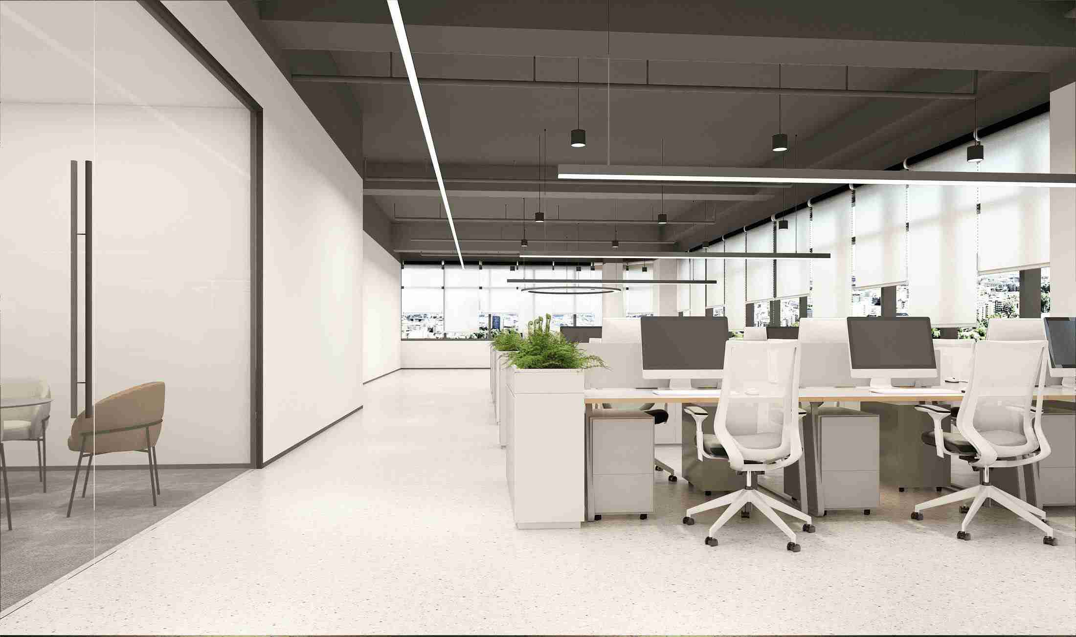 辦公區(qū)設(shè)計裝修案例